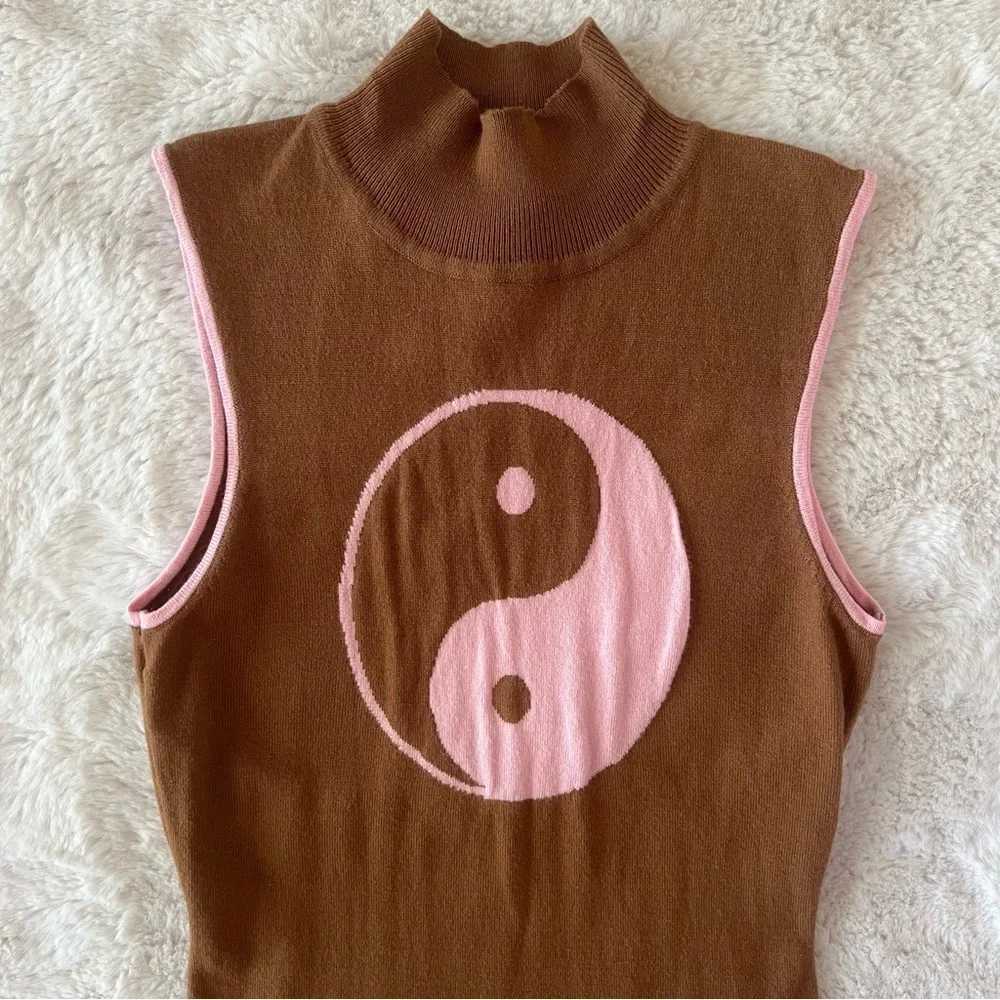 ASOS mock neck sweater dress yin yang - Picture 2 of 9